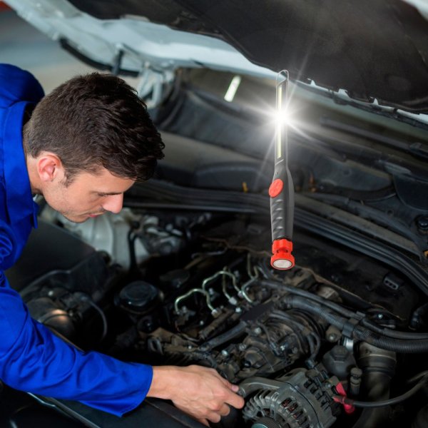 VELAMP IR578, Extra ploché nabíjateľné pracovné svetlo 3W COB LED s magnetickou otočnou základňou