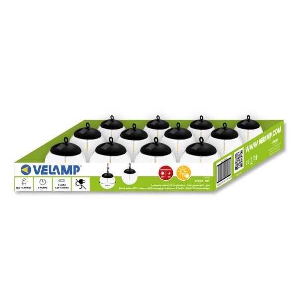 VELAMP Solárne závesné svetlo SPK20