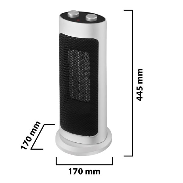 VELAMP PR156 Keramický ohrievač 2000W s osciláciou