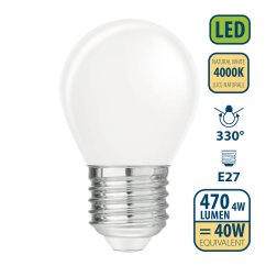 VELAMP OPAL FILAMENT žárovka 4W, E27, 4000K