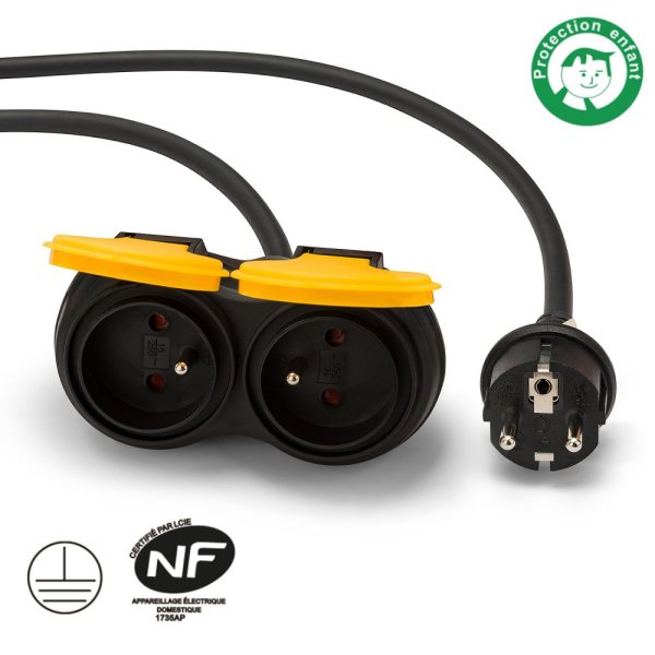 VELAMP PRO722-5F venkovní prodlužovací kabel 5m