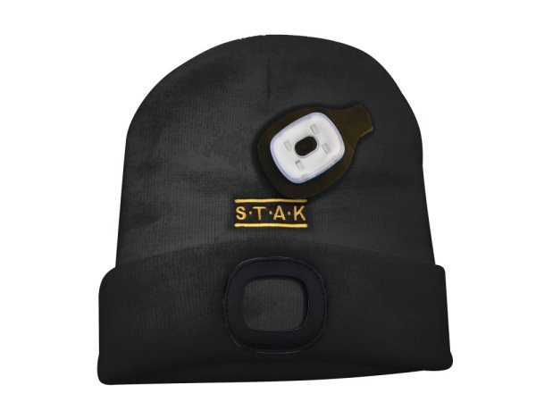 čiapka ORTHUS s predným aj zadným svetlom čierna