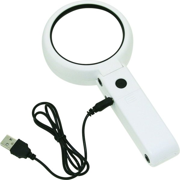 VELAMP LE037 prenosná lampa s osvetlením a lupou