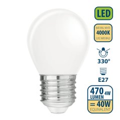 VELAMP OPAL FILAMENT žárovka 4W, E27, 4000K