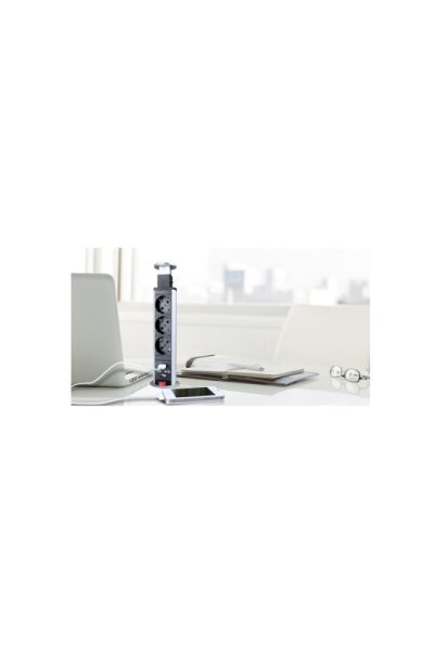 Výsuvná lišta IN 553006, 2 zásuvky + 2 USB