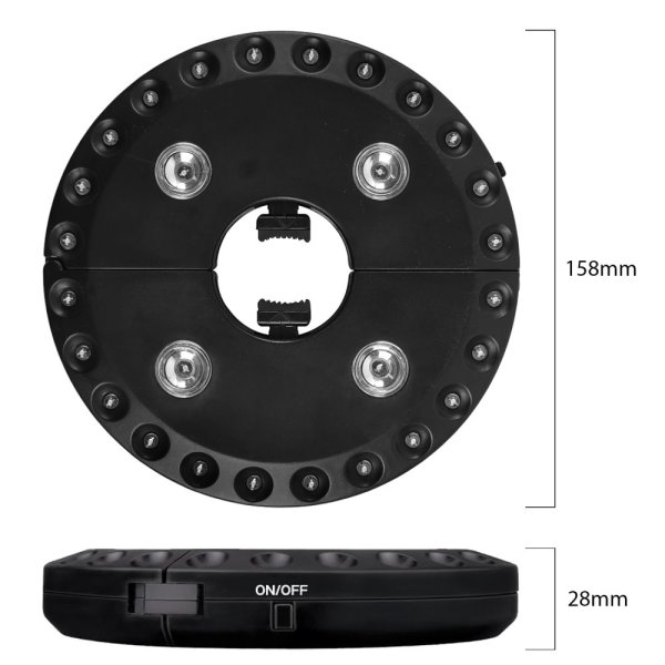 VELAMP IL14 Svetlo na slnečník 24+4 LED