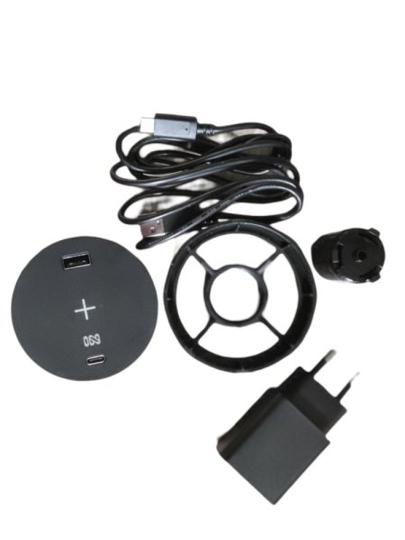 Zabudovaná lišta IN 553043, Qi nabíjanie, USB A + C