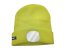 VELAMP čepice CAP07L s LED světlem limetkově žlutá, s odrazkou