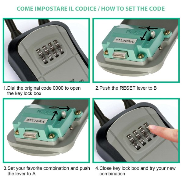 VELAMP Schránka na klíče IG012 s kódovou ochranou