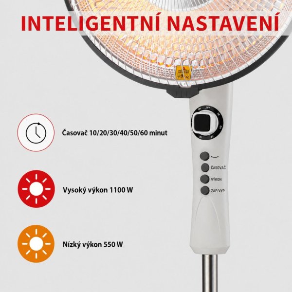 VELAMP Karbónový parabolický ohrievač PR140