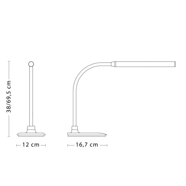 VELAMP Stolní lampa 6W TL1606N s dotykovým spínačem