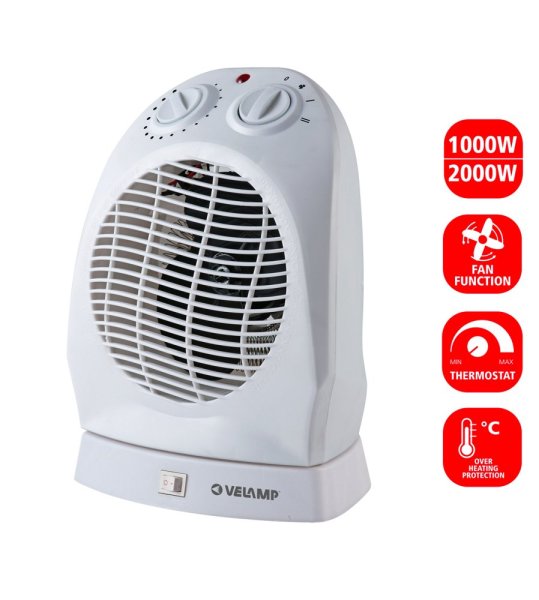 VELAMP PR012-2 Teplovzdušný ventilátor s oscilací