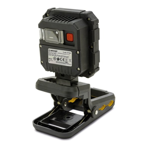 VELAMP ST481 Dobíjecí pracovní svítilna 10W se svorkou,magnetem a háčkem