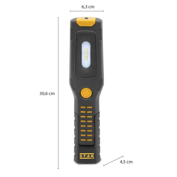 VELAMP ST472 Nabíjateľná LED baterka s magnetmi a háčikmi