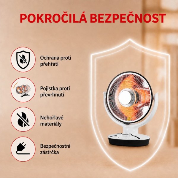 VELAMP Karbonové parabolické topidlo PR142