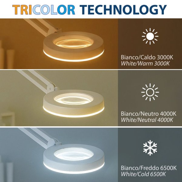 VELAMP LE006 lampa  s ramenom a lupou 3 dioptrie