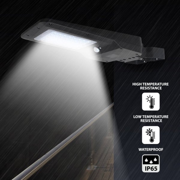 VELAMP LED reflektor SL373 se solárním nabíjením, detektor pohybu