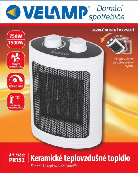 VELAMP Keramický ohrievač PR152 (1500 W)