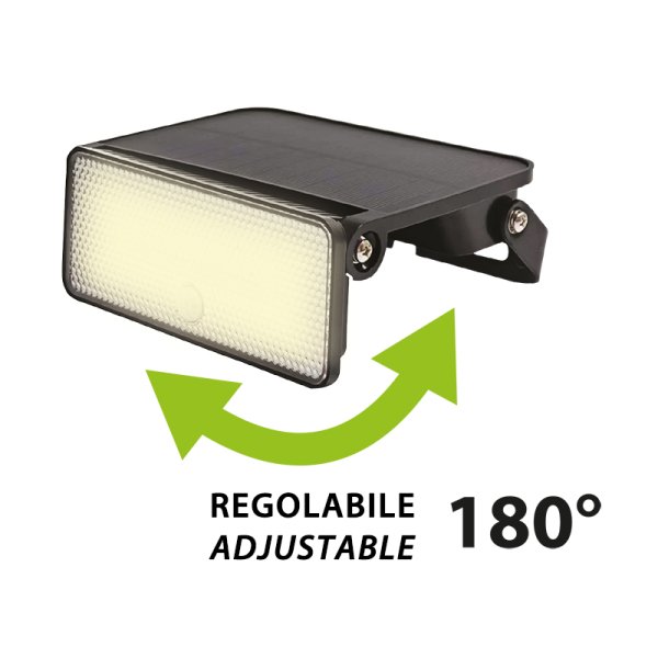 VELAMP SL363 reflektor se solárním napájením 1600 lm, s pohybovým senzorem