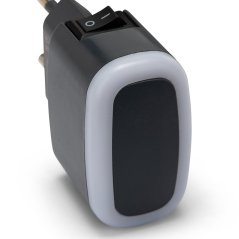 VELAMP IL30 LED noční osvětlení s vypínačem černé