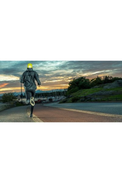 VELAMP čiapka CAP07L s LED svetlom limetkovo žltá, s odrazkou