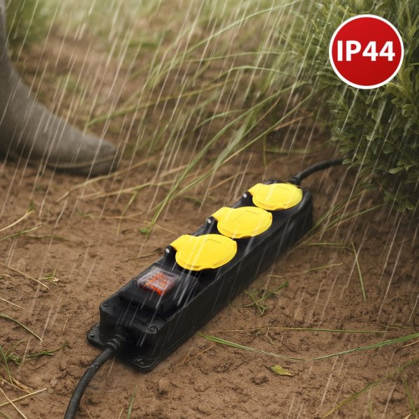 VELAMP ST303FR Vonkajšia viacnásobná zásuvka IP44