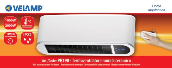 VELAMP PR190 Keramické nástěnné topidlo