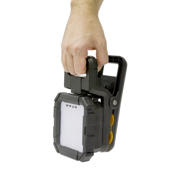 VELAMP ST481 Dobíjecí pracovní svítilna 10W se svorkou,magnetem a háčkem
