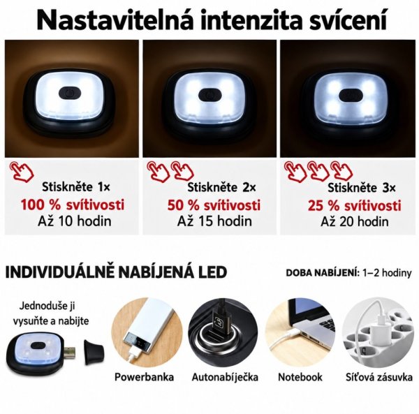 VELAMP čepice CAP07L s LED světlem limetkově žlutá, s odrazkou