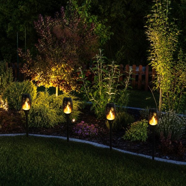 VELAMP Solární lampa SPK12 s efektem plamene