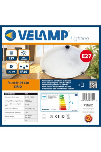 VELAMP Stropné svietidlo PT330