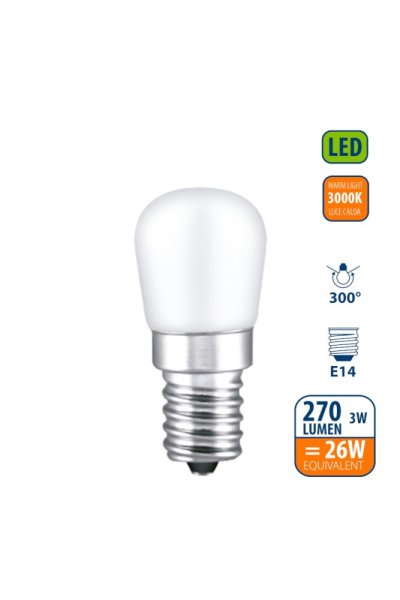 VELAMP LB902F-30K  LED žiarovka do chladničky 3W, E14, 3000K