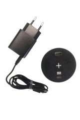 Zapuštěná lišta IN 553043,Qi nabíjení,USB A + C
