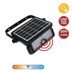 VELAMP LED reflektor SL360 se solárním nabíjením, detektor pohybu