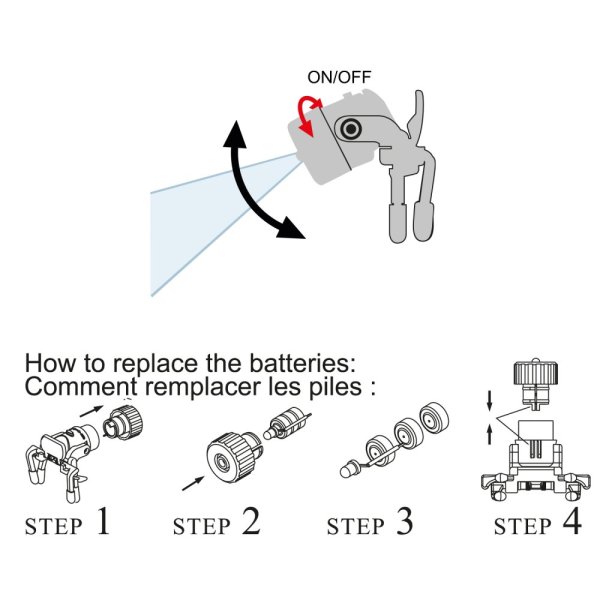 VELAMP Přídavné světlo na brýle IH526