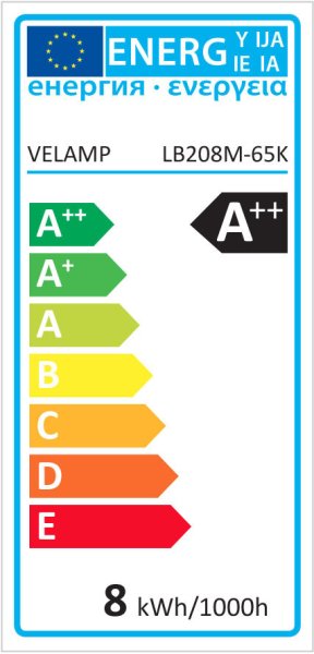 VELAMP OPAL FILAMENT žiarovka 8W, E27, 6500K