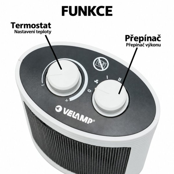 VELAMP Keramický ohrievač PR152 (1500 W)