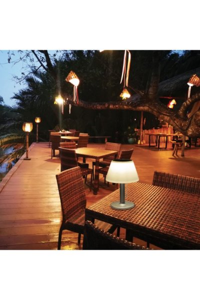 VELAMP Stolná LED lampa SL2048 so solárnym nabíjaním