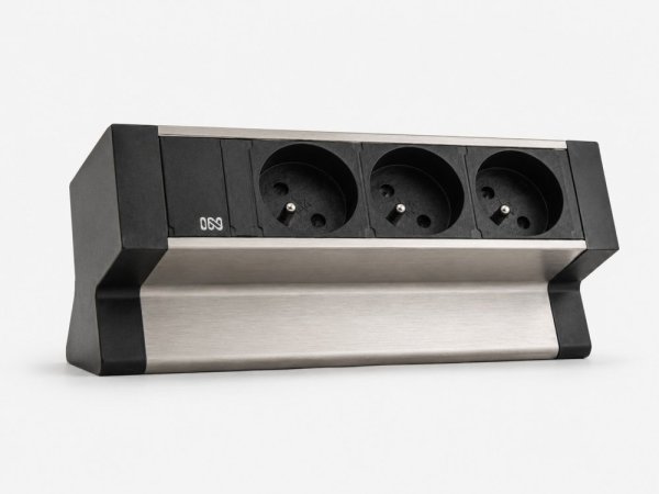 Stolová zásuvková lišta IN 553047, 3 zásuvky,  USB A+C, vypínač