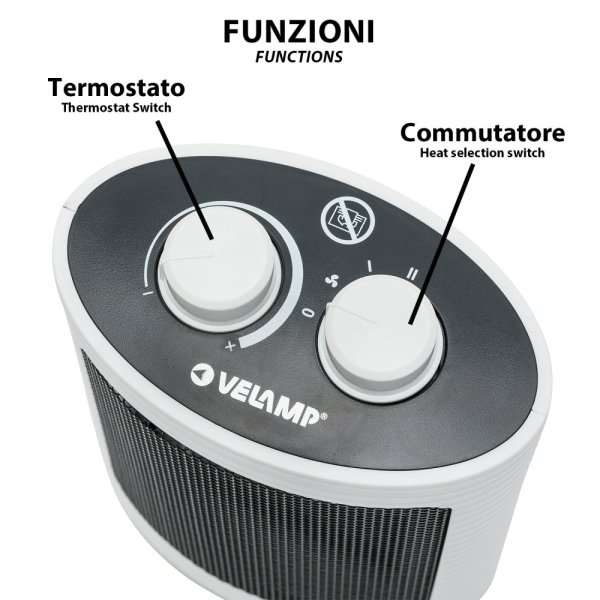 VELAMP PR152 Keramický ohřívač 1500W