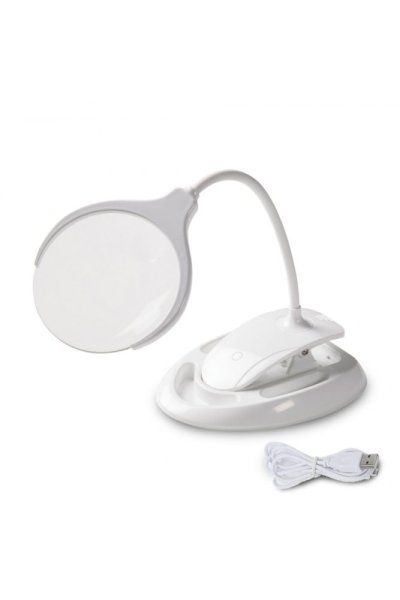 VELAMP LE008 Stolní lampa s osvětlením a lupou