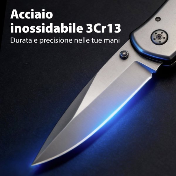 VELAMP IG355, Kapesní nůž, čepel 8,3 cm, zavírací, šedý