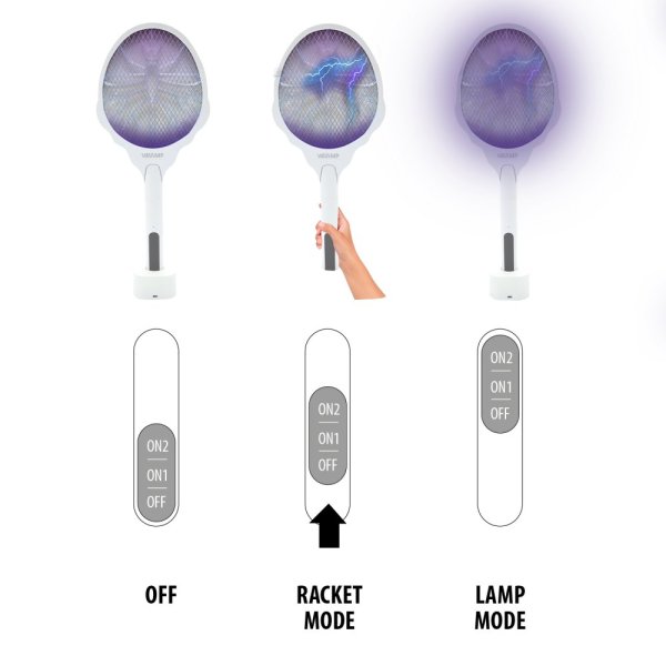 VELAMP Elektrická plácačka na komáre REPEL04R