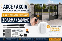 Pohon pro dvoukřídlá vrata  IN SW220AL + WiFi ovladač zdarma