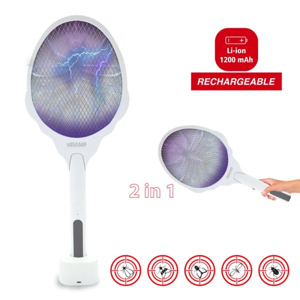 VELAMP Elektrická plácačka na komáre REPEL04R