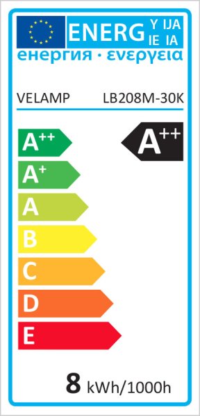 VELAMP OPAL FILAMENT žárovka 8W, E27, 3000K
