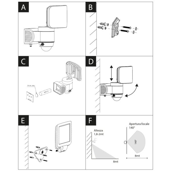 VELAMP Solárny LED reflektor SL355 s detektorom pohybu