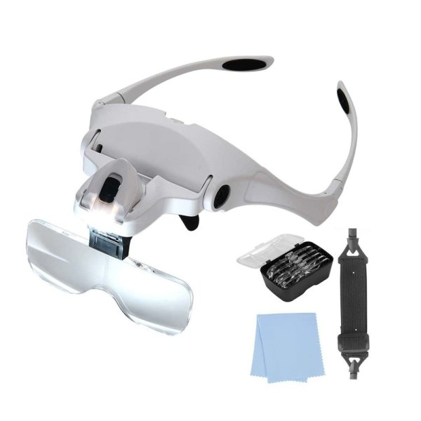 VELAMP LE035 Okuliare s osvetlením, lupou a dioptriami