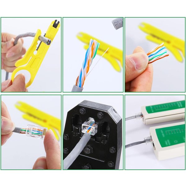Krimpovacie kliešte VELAMP pre Rj45, RJ11, RJ12
