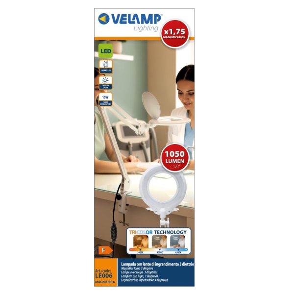 VELAMP LE006 lampa  s ramenom a lupou 3 dioptrie